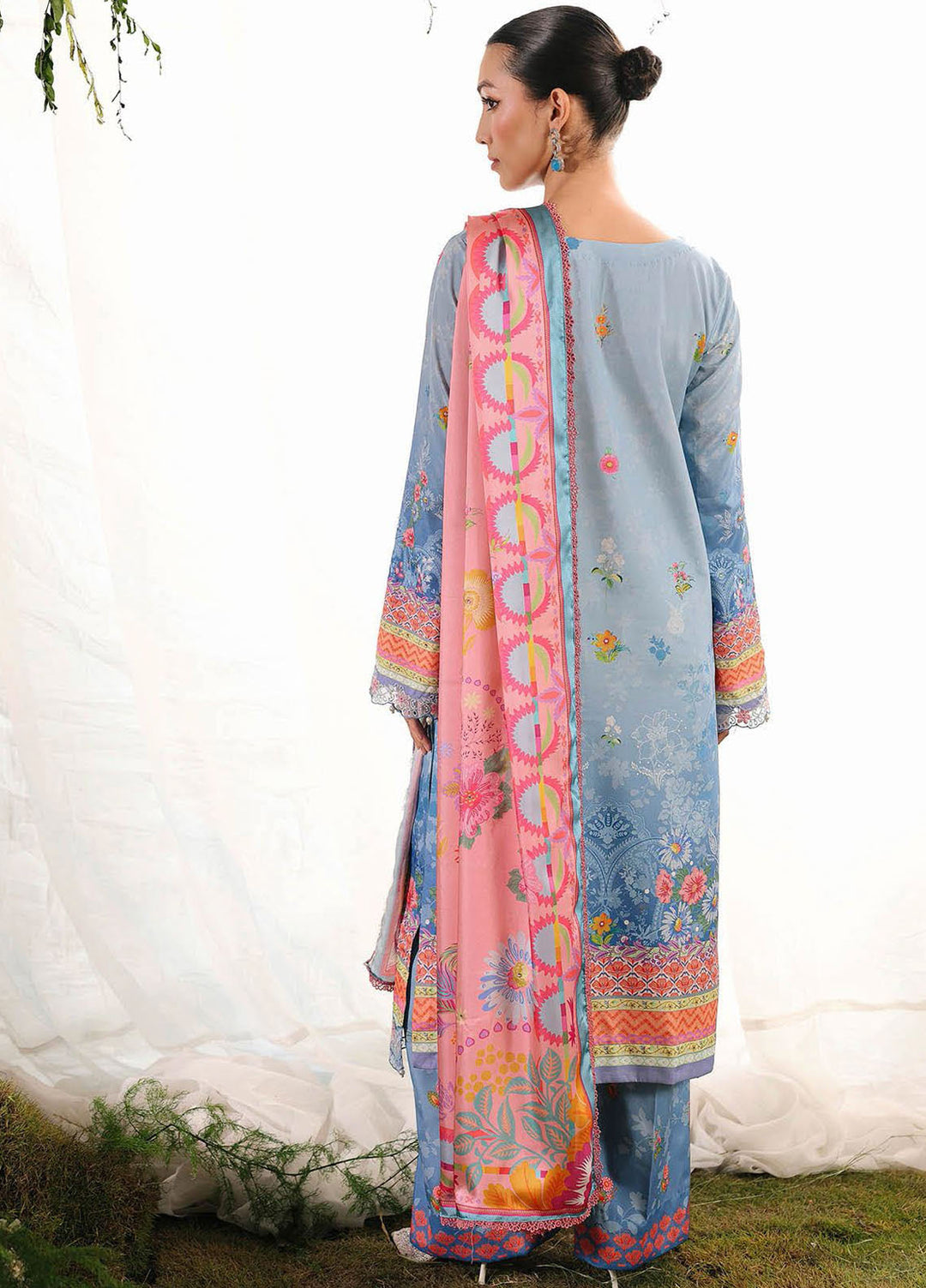 Silah by RajBari Embroidered Raw Silk Suits Unstitched 3 Piece RB25SE D-10 - Festive Collection