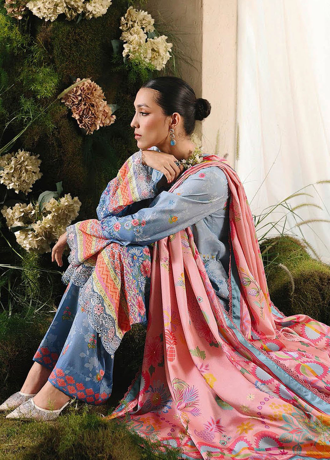Silah by RajBari Embroidered Raw Silk Suits Unstitched 3 Piece RB25SE D-10 - Festive Collection