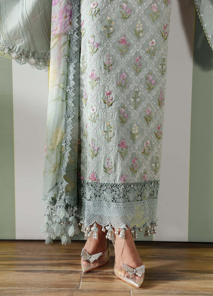 M Prints by Maria B Unstitched Embroidered Lawn 3 Piece Suit MB26UME 1B - Eid Collection