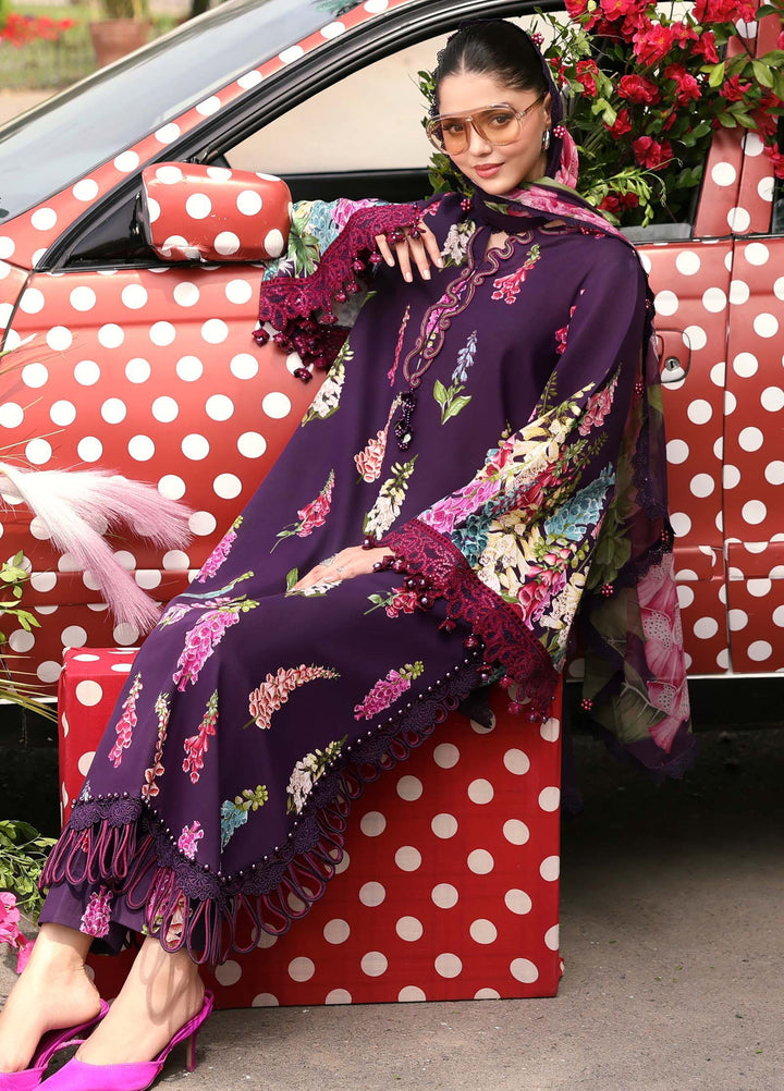 M Prints by Maria B Unstitched Printed Lawn 3 Piece Suit MB26UME 5A - Eid Collection