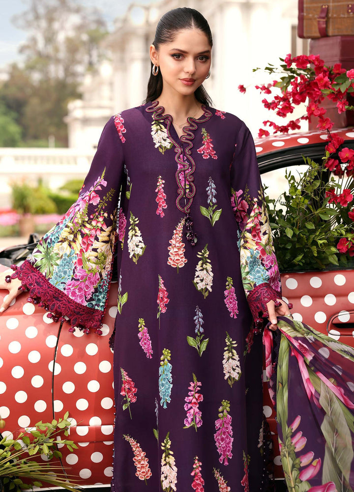 M Prints by Maria B Unstitched Printed Lawn 3 Piece Suit MB26UME 5A - Eid Collection