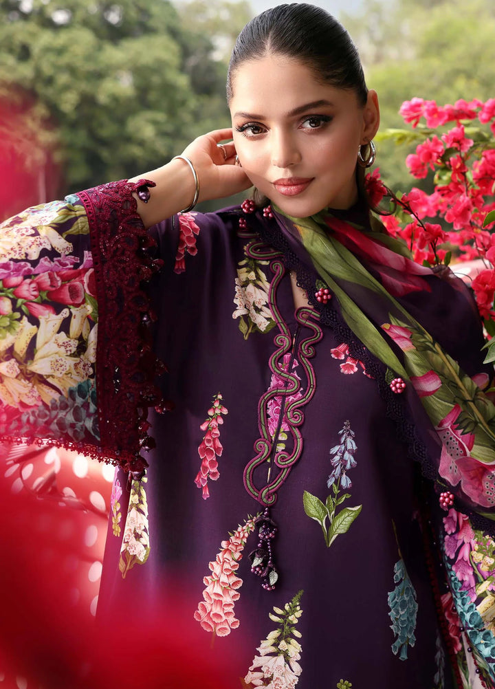 M Prints by Maria B Unstitched Printed Lawn 3 Piece Suit MB26UME 5A - Eid Collection