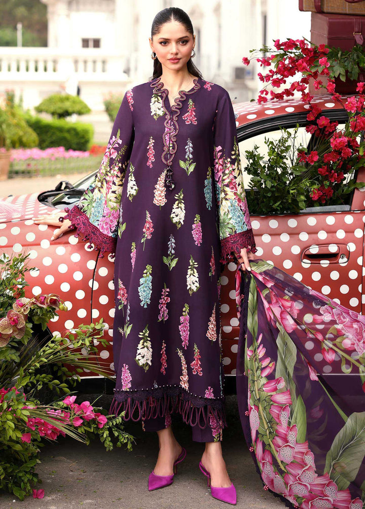 M Prints by Maria B Unstitched Printed Lawn 3 Piece Suit MB26UME 5A - Eid Collection
