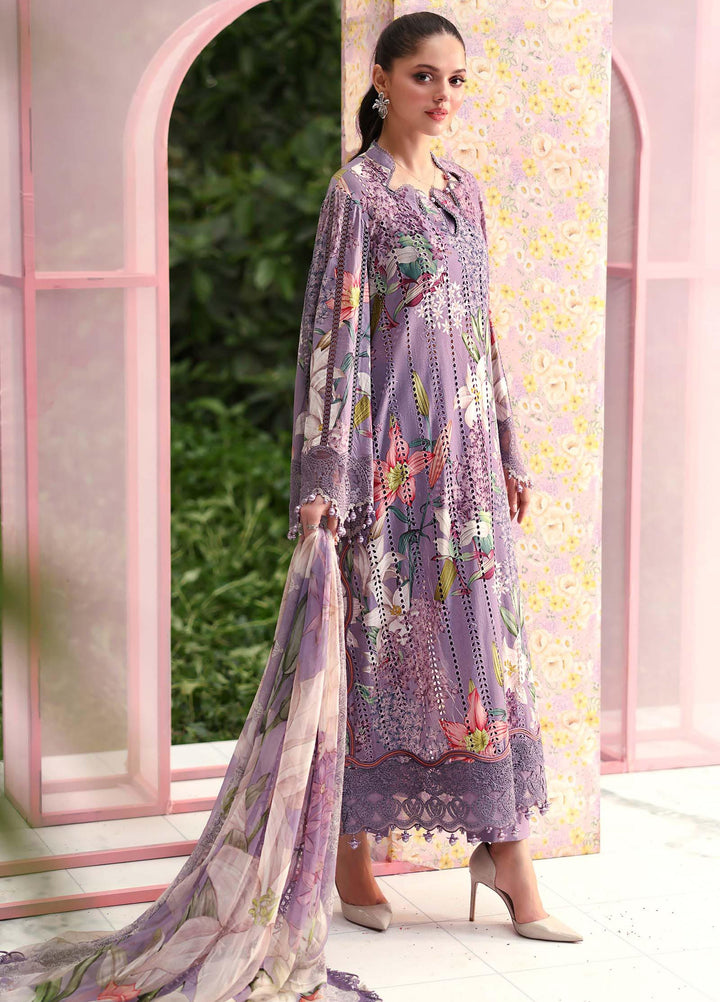 M Prints by Maria B Unstitched Embroidered Lawn 3 Piece Suit MB26UME 6B - Eid Collection