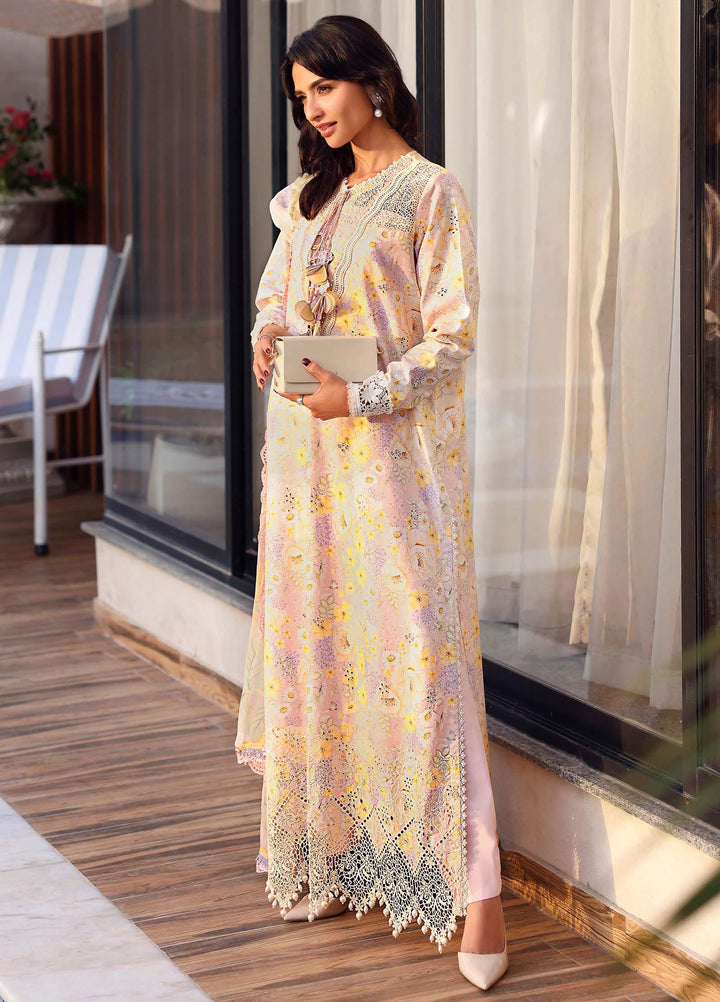 M Prints by Maria B Unstitched Embroidered Lawn 3 Piece Suit MB26UME 7B - Eid Collection