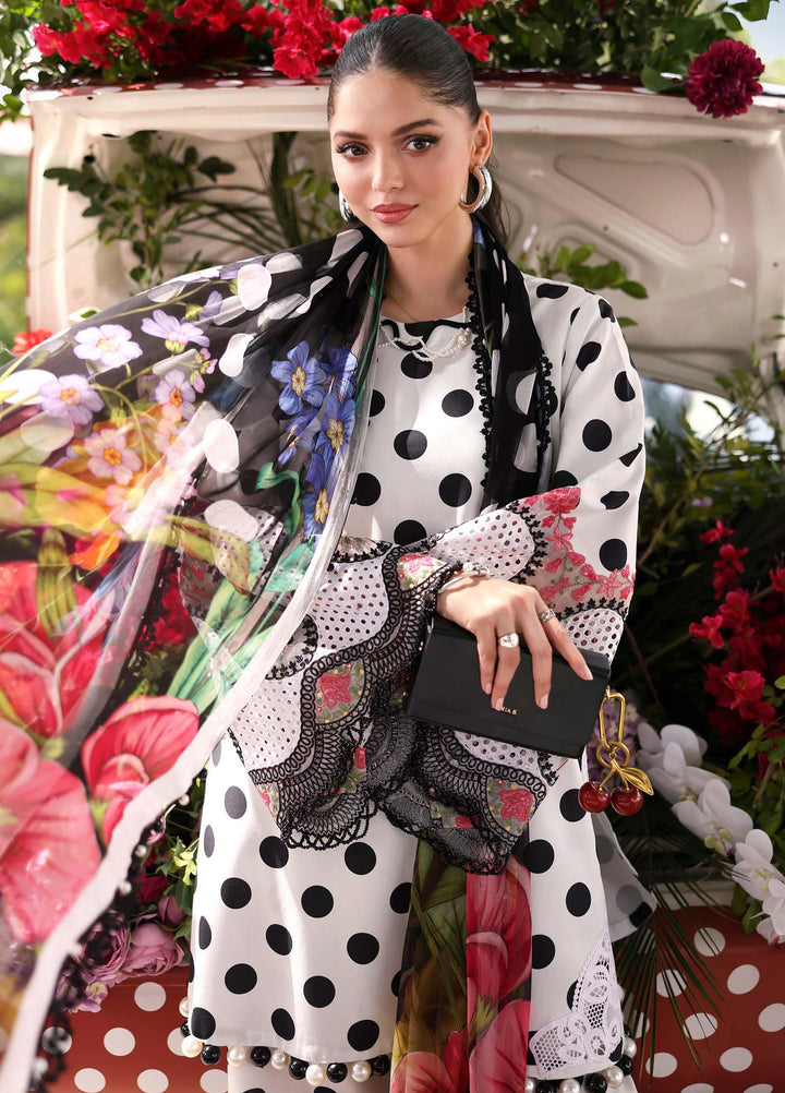 M Prints by Maria B Unstitched Printed Lawn 3 Piece Suit MB26UME 8A - Eid Collection