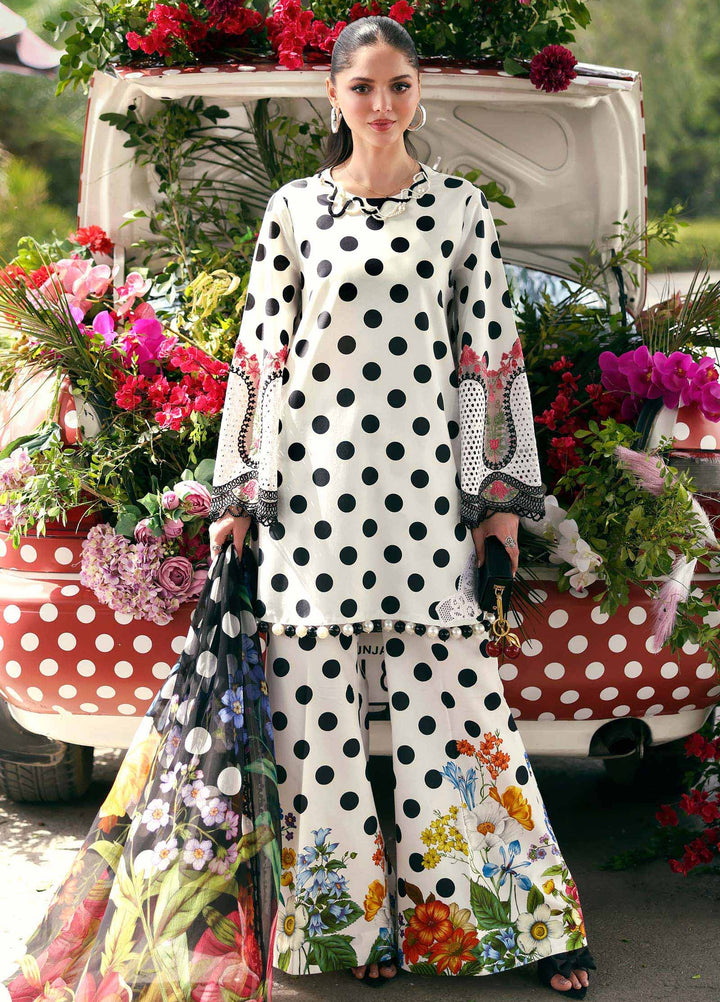 M Prints by Maria B Unstitched Printed Lawn 3 Piece Suit MB26UME 8A - Eid Collection