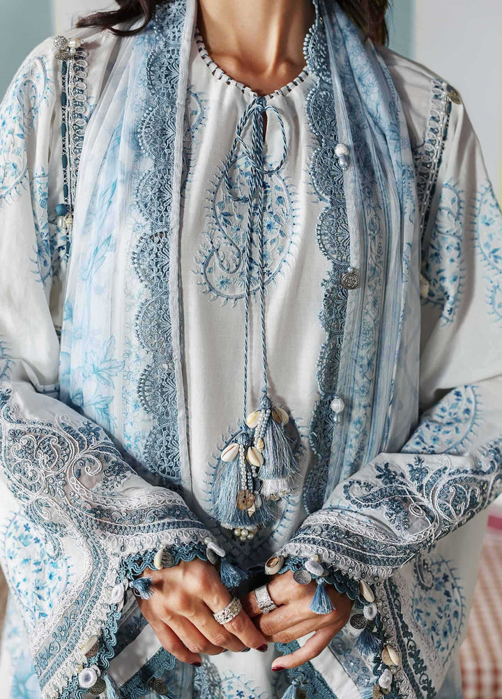 M Prints by Maria B Unstitched Embroidered Lawn 3 Piece Suit MB26UME 9A - Eid Collection