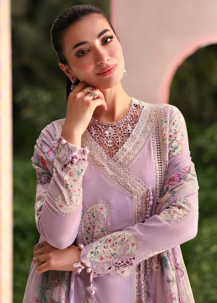 M Prints by Maria B Unstitched Embroidered Lawn 3 Piece Suit MB26UME 9B - Eid Collection