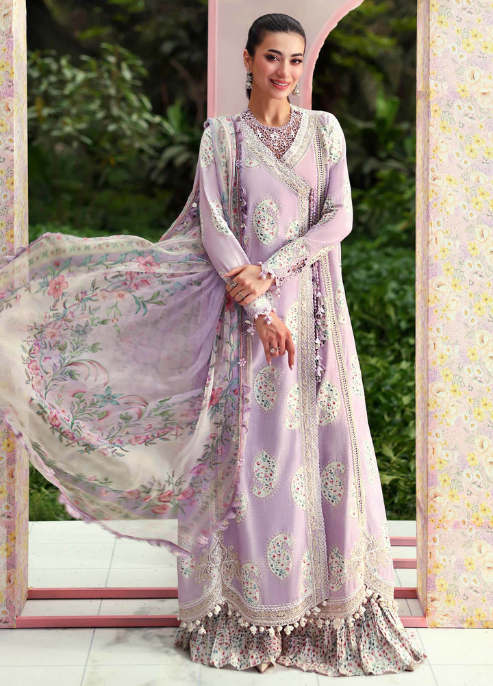 M Prints by Maria B Unstitched Embroidered Lawn 3 Piece Suit MB26UME 9B - Eid Collection