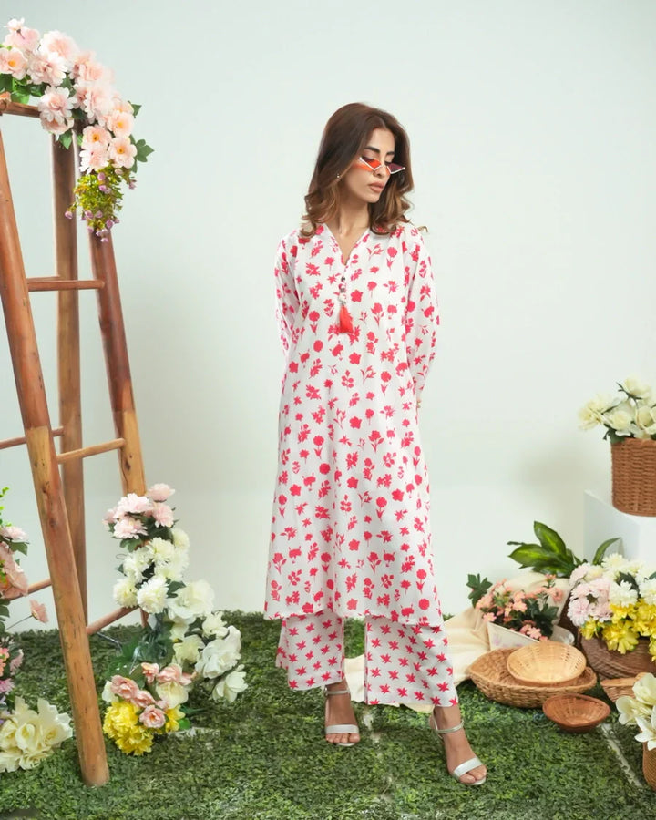 Dhaga Women Pret Printed 2 Piece Lawn Matching Separate FW24DSP0048 - Summer Collection