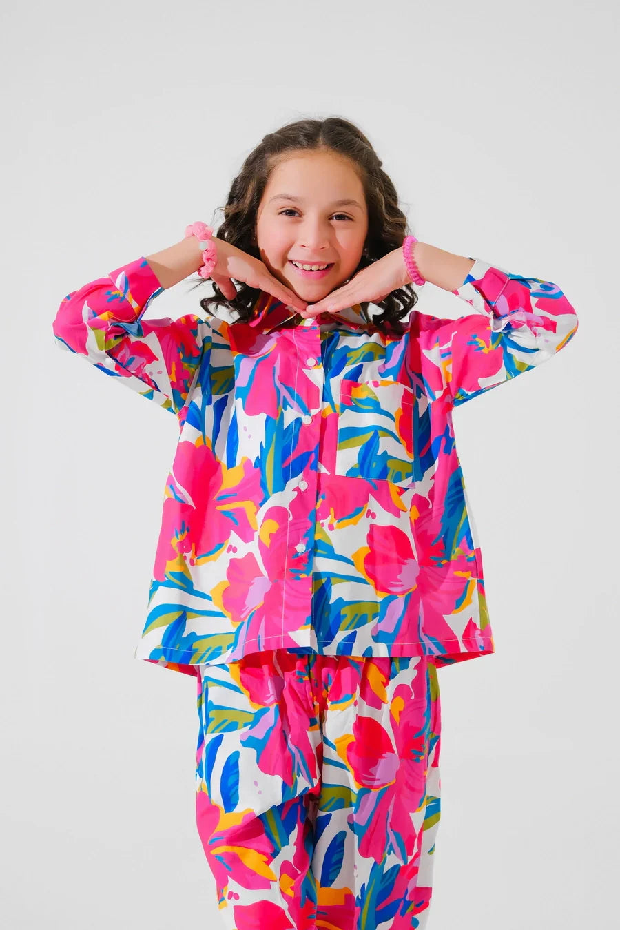 Dhaga Kids Pret Printed Poly lawn 2 Piece Alara SPD25K12 - Summer Collection