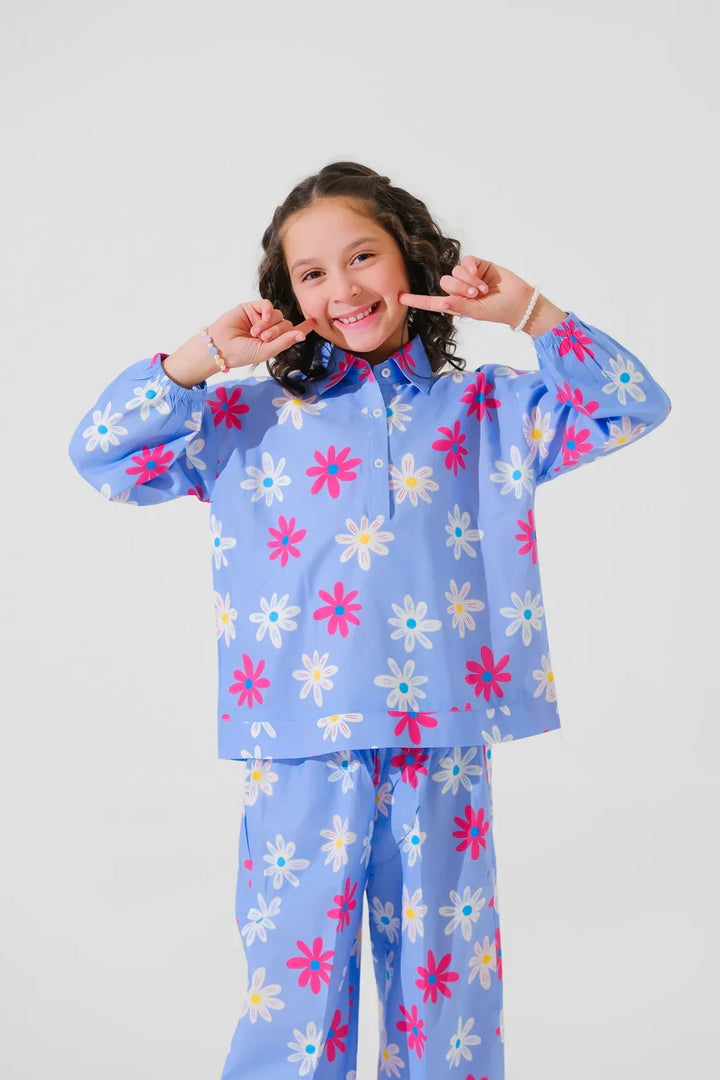 Dhaga Kids Pret Printed Poly lawn 2 Piece Ciro SPD25K10 - Summer Collection