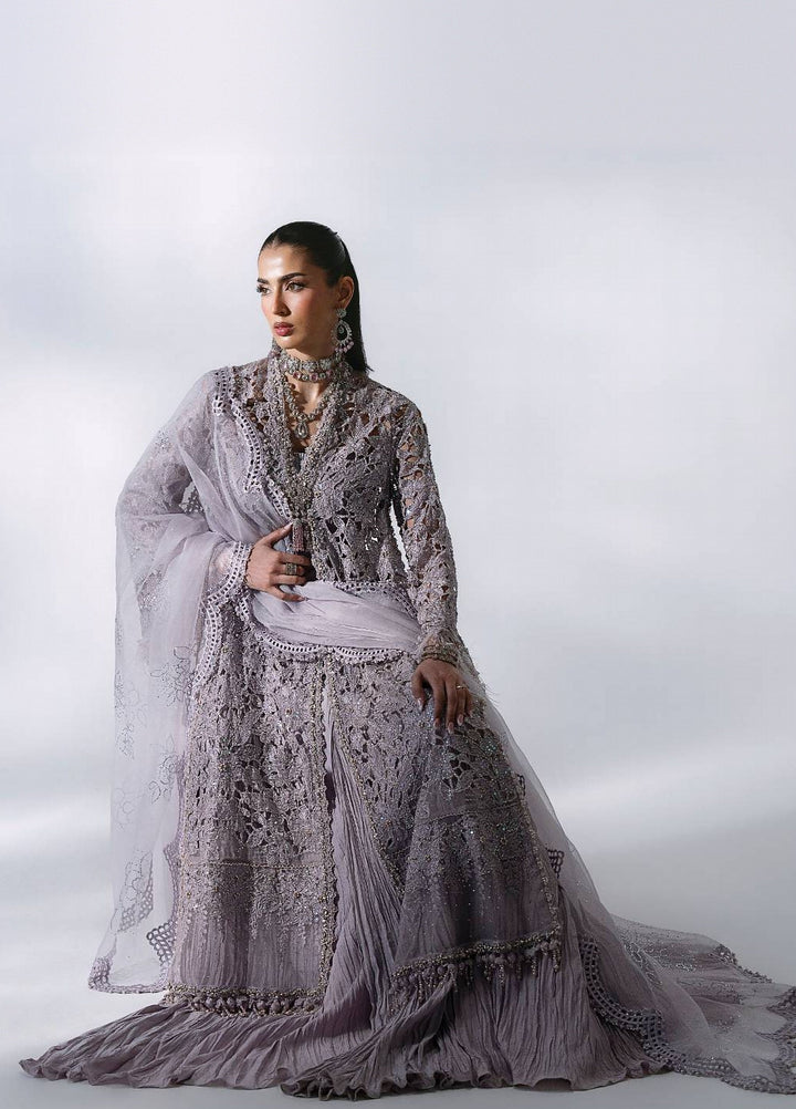 Mbroidered by Maria B Unstitched Embroidered Organza 3 Piece Suit MB26UMW D5 - Wedding Collection
