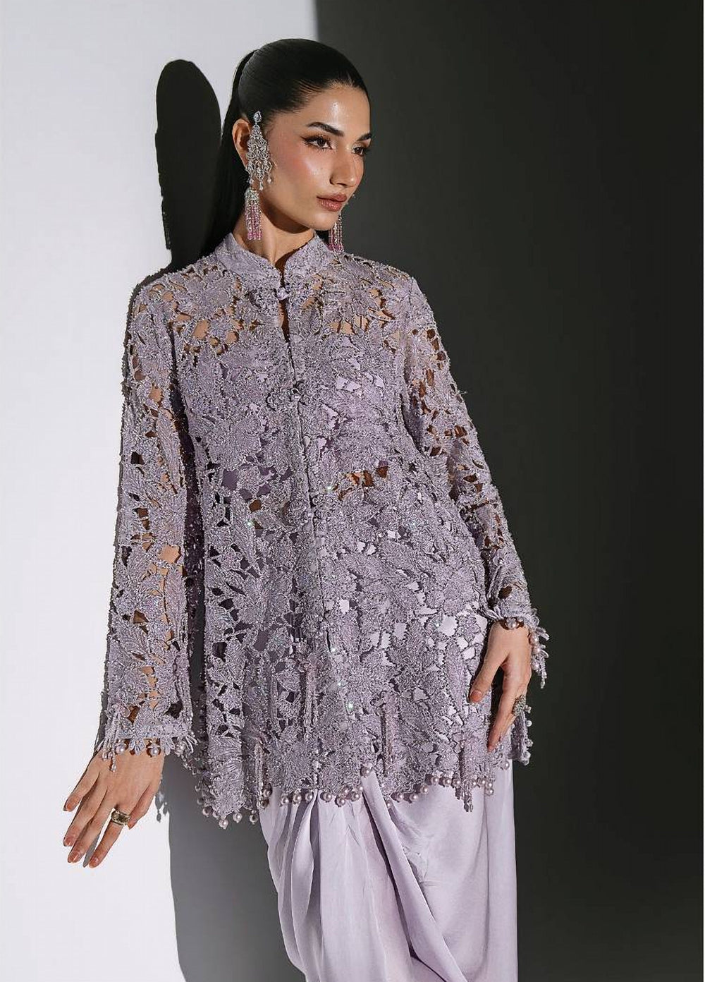 Mbroidered by Maria B Unstitched Embroidered Organza 3 Piece Suit MB26UMW D5 - Wedding Collection