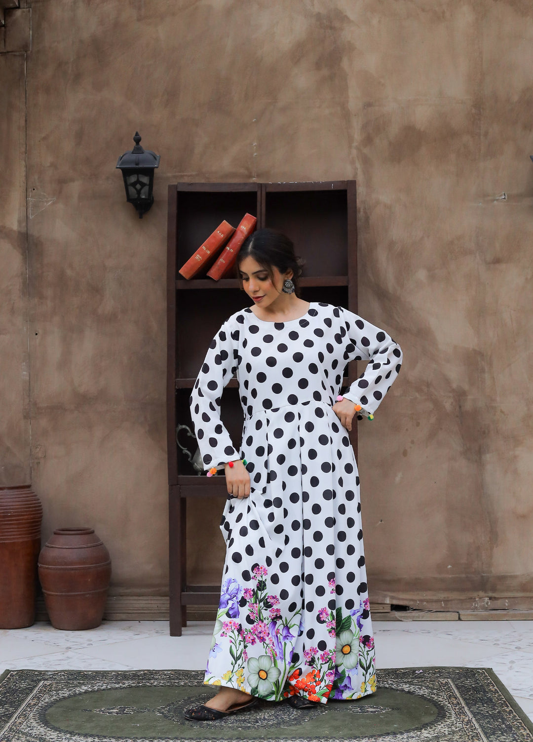 Daily Luxe by Style Up Women RTW Printed Poly Lawn 1 Piece Midnight Maxi - Casual Collection