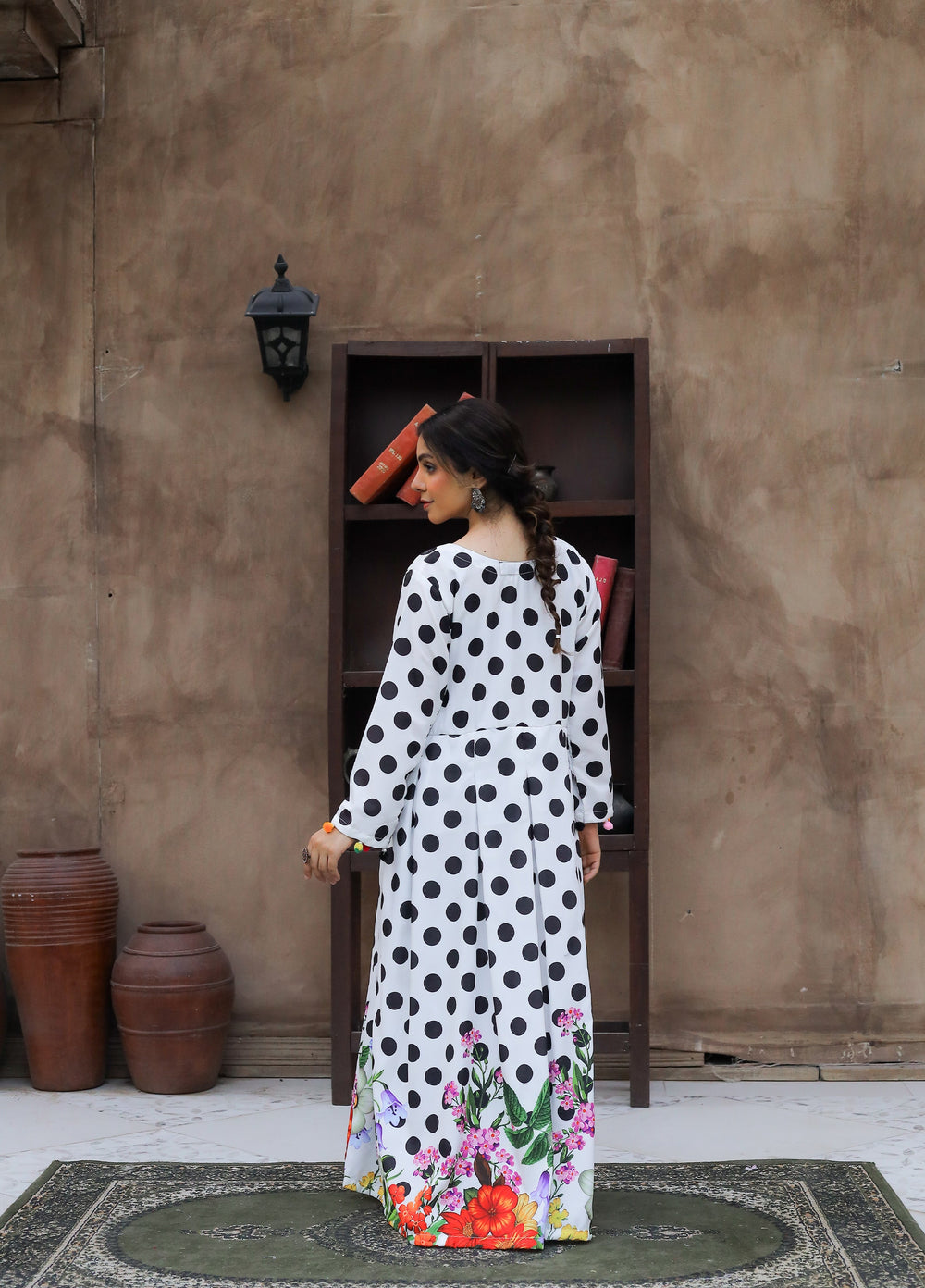 Daily Luxe by Style Up Women RTW Printed Poly Lawn 1 Piece Midnight Maxi - Casual Collection