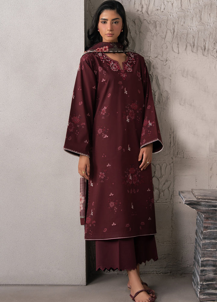 Selure by Seran Women Unstitched Embroidered Lawn 3 Piece Suit SN26ULS Veloura D-06 - Casual Collection