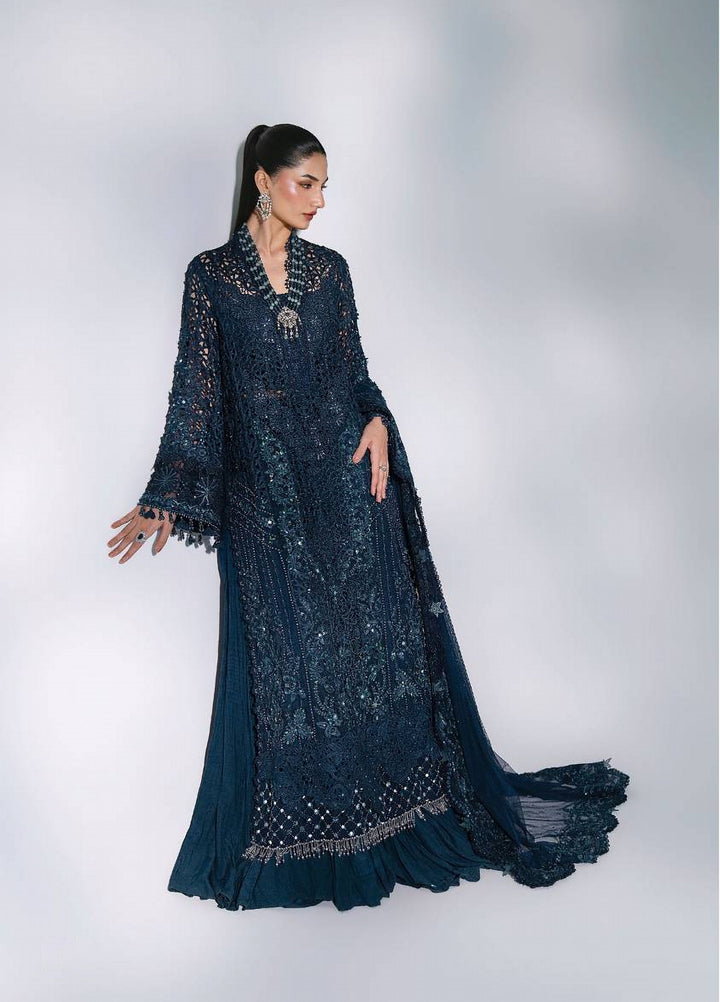 Mbroidered by Maria B Unstitched Embroidered Organza 3 Piece Suit MB26UMW D6 - Wedding Collection