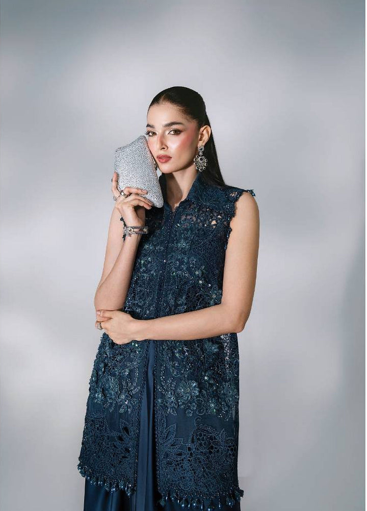 Mbroidered by Maria B Unstitched Embroidered Organza 3 Piece Suit MB26UMW D6 - Wedding Collection