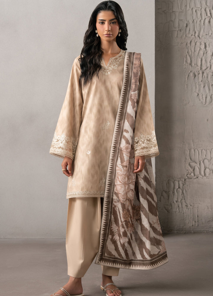 Selure by Seran Women Unstitched Embroidered Lawn 3 Piece Suit SN26ULS Elira D-07 - Casual Collection