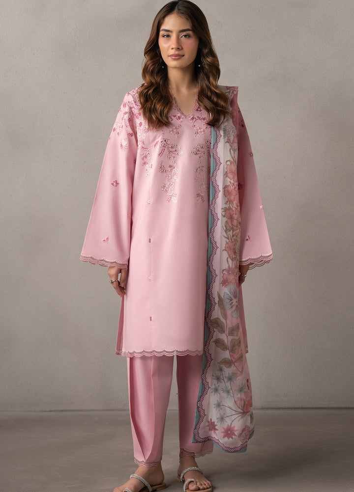 Selure by Seran Women Unstitched Embroidered Lawn 3 Piece Suit SN26ULS Florenne D-09 - Casual Collection