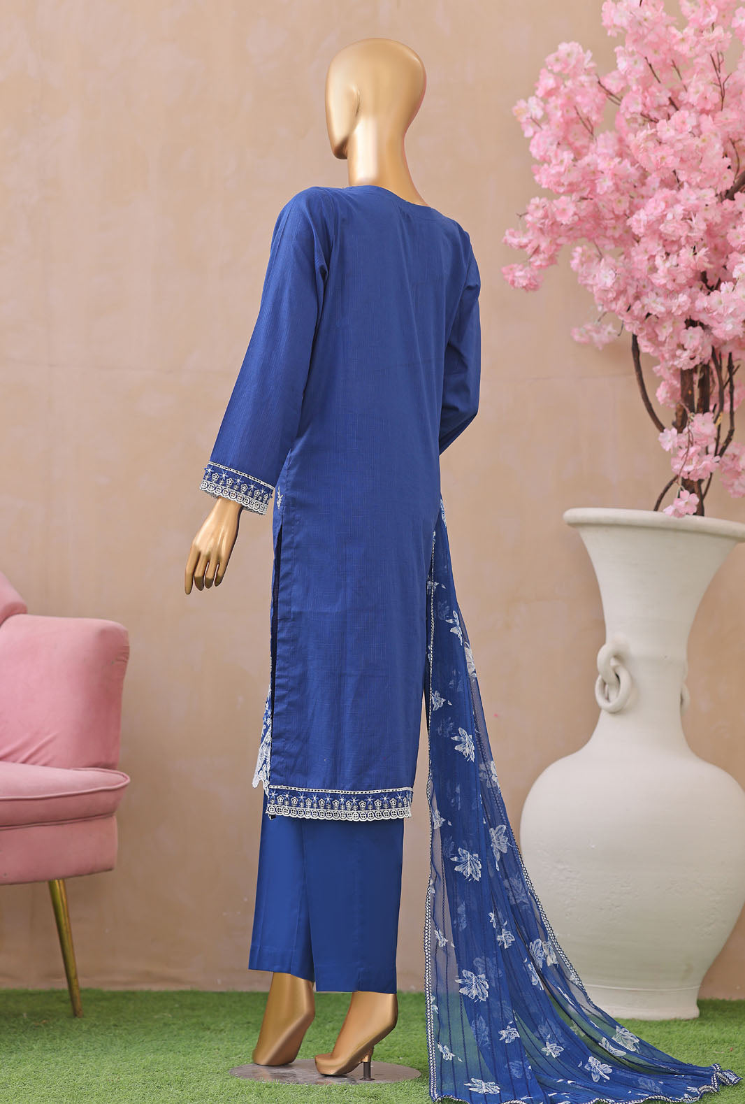Dynasty by HZ Textiles Unstitched Embroidered Lawn 3 Piece Suit DEC - 01 Summer Collection