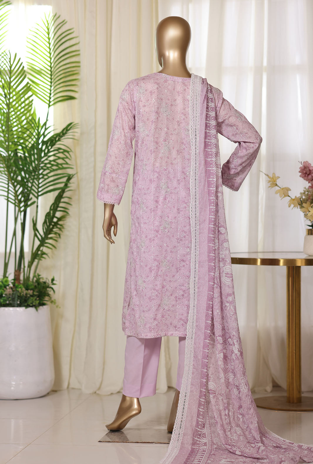 Dhagakari by HZ Textiles Unstitched Embroidered Lawn 3 Piece Suit DEC - 1068 Summer Collection