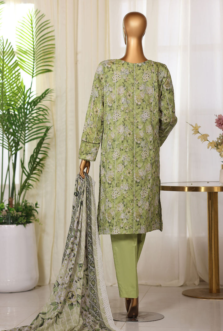 Dhagakari by HZ Textiles Unstitched Embroidered Lawn 3 Piece Suit DEC - 1069 Summer Collection