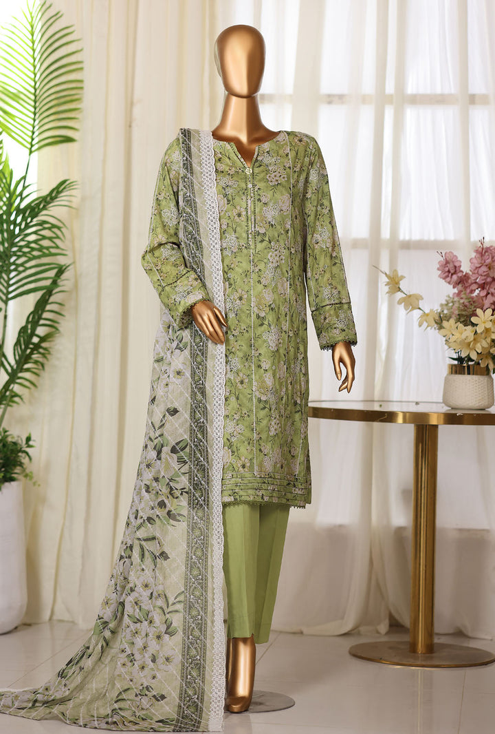 Dhagakari by HZ Textiles Unstitched Embroidered Lawn 3 Piece Suit DEC - 1069 Summer Collection