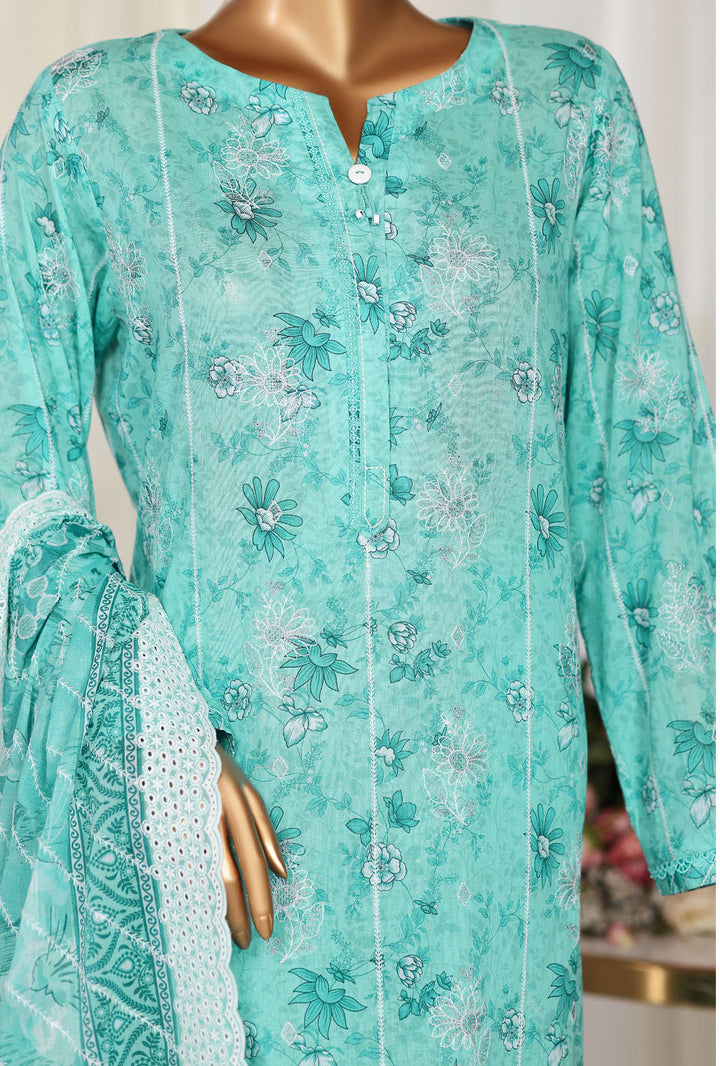 Dhagakari by HZ Textiles Unstitched Embroidered Lawn 3 Piece Suit DEC - 1072 Summer Collection