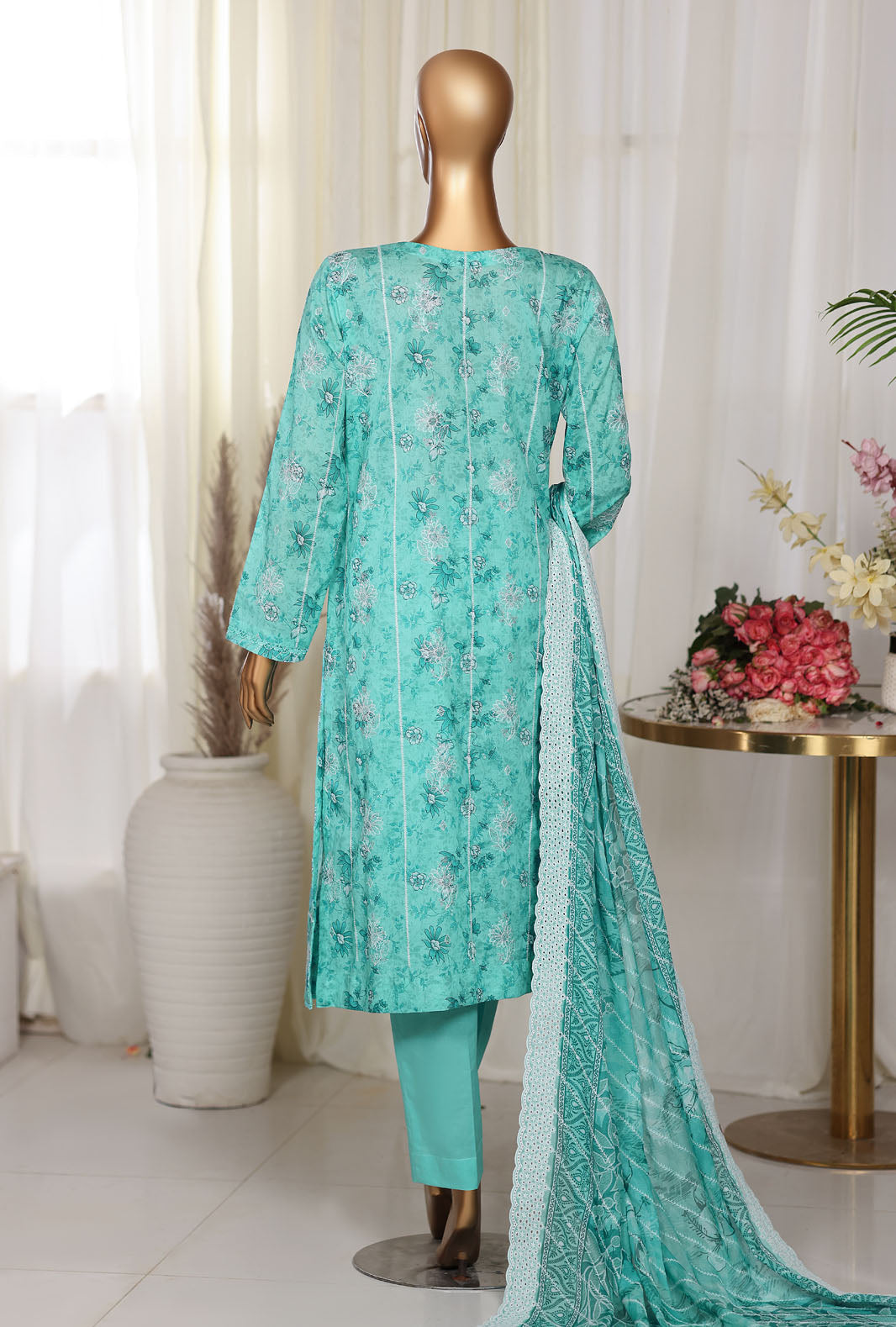 Dhagakari by HZ Textiles Unstitched Embroidered Lawn 3 Piece Suit DEC - 1072 Summer Collection