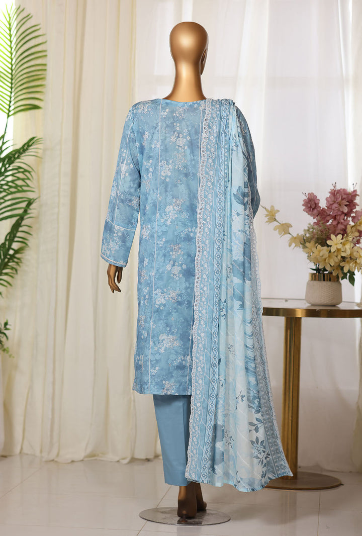 Dhagakari by HZ Textiles Unstitched Embroidered Lawn 3 Piece Suit DEC - 1074 Summer Collection