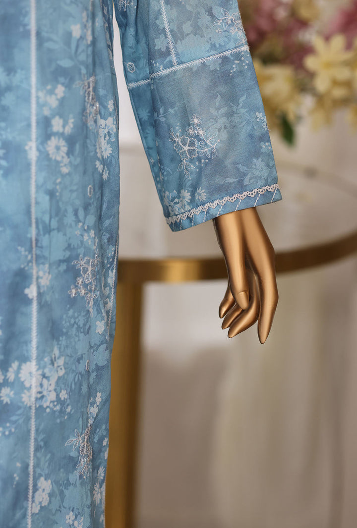 Dhagakari by HZ Textiles Unstitched Embroidered Lawn 3 Piece Suit DEC - 1074 Summer Collection