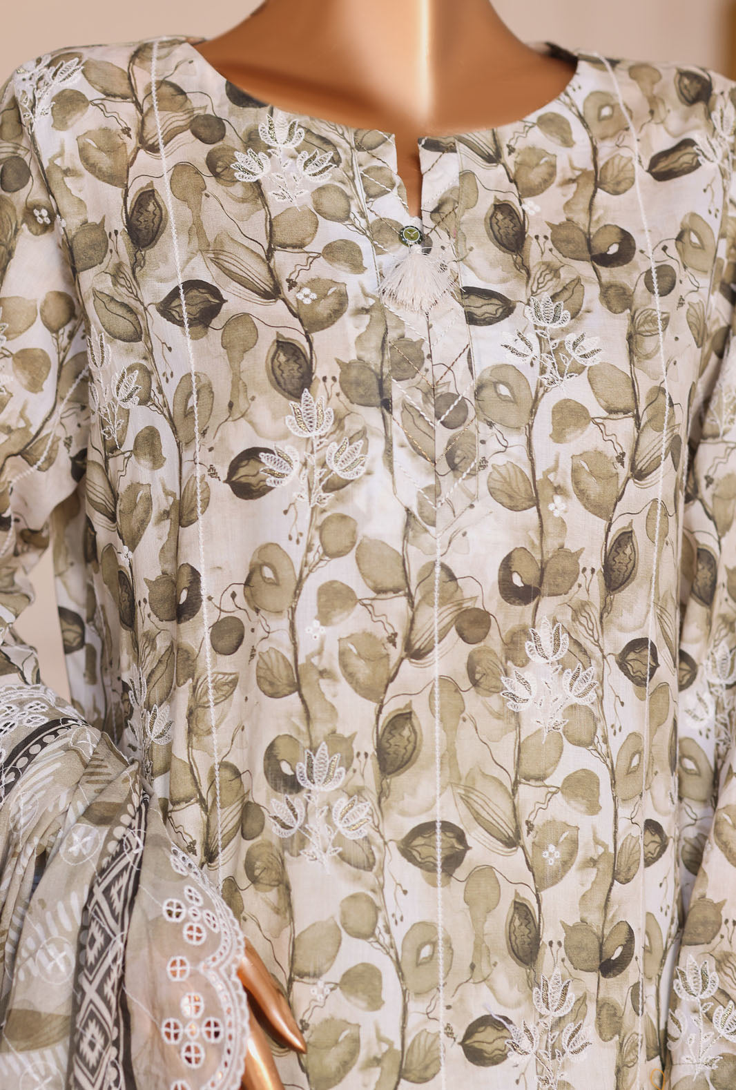 Dhagakari by HZ Textile Unstitched Embroidered Lawn 3 Piece Suit  DEC - 1079 - Casual Collection