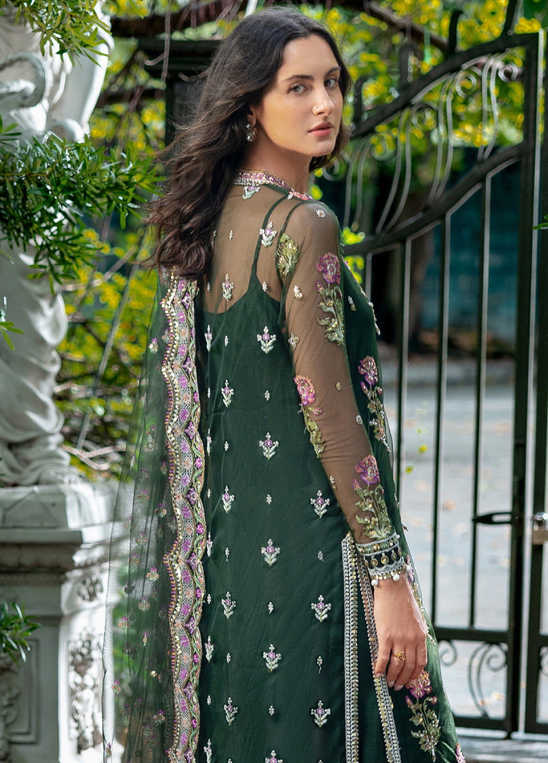 Lavie Haute by Esmel Unstitched Wedding Embroidered Net Suits 3 Piece EML25WU D-108 Desiree - Wedding Collection
