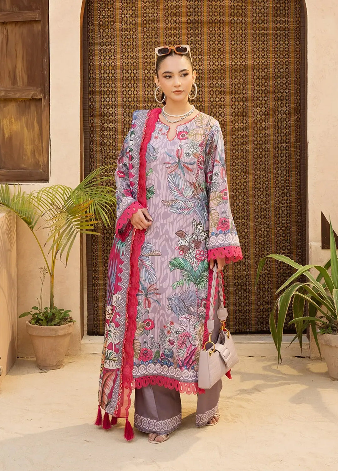 Dastaan by Menaal Unstitched Printed Lawn 3 Piece Suit ML26ULS DP-02B - Festive Collection