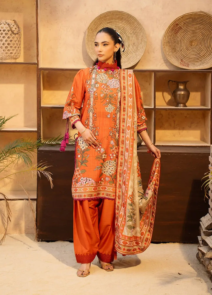 Dastaan by Menaal Unstitched Printed Lawn 3 Piece Suit ML26ULS DP-05B - Festive Collection