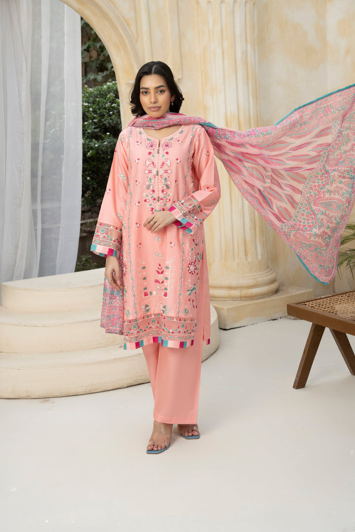 Flora Muse by Ziara RTW Embroidered Lawn 3 Piece Suit Eclat Eid Collection