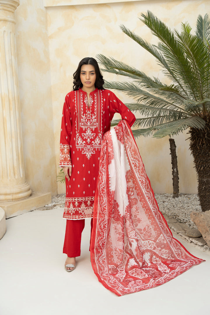 Flora Muse by Ziara RTW Embroidered Lawn 3 Piece Suit Royal Ethnic Eid Collection