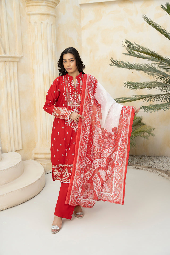 Flora Muse by Ziara RTW Embroidered Lawn 3 Piece Suit Royal Ethnic Eid Collection