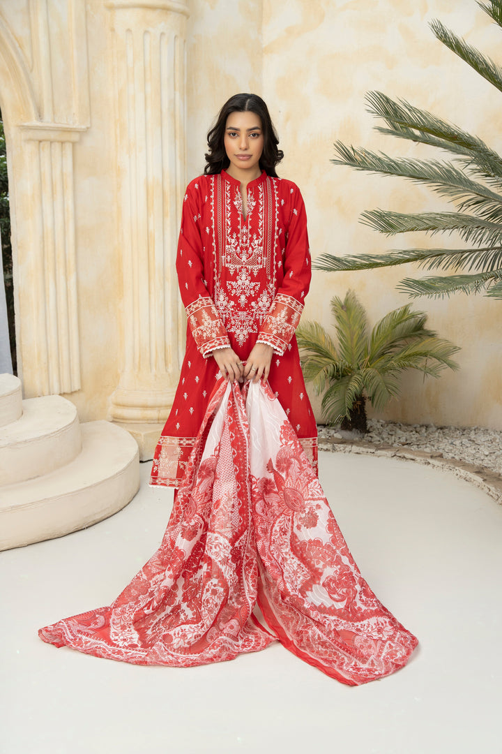 Flora Muse by Ziara RTW Embroidered Lawn 3 Piece Suit Royal Ethnic Eid Collection