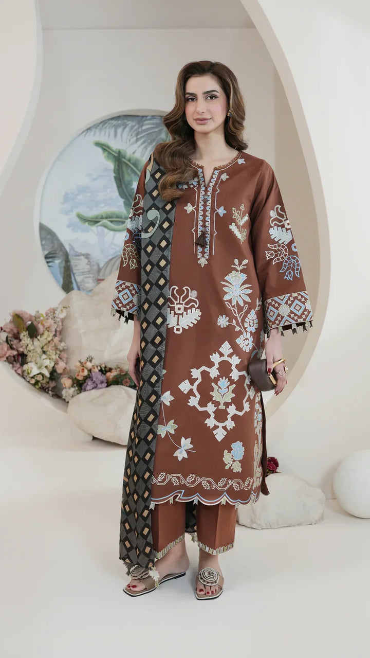 Atiya Irfan Women RTW Embroidered Lawn 3 Piece Suit SL-04 - Summer Collection