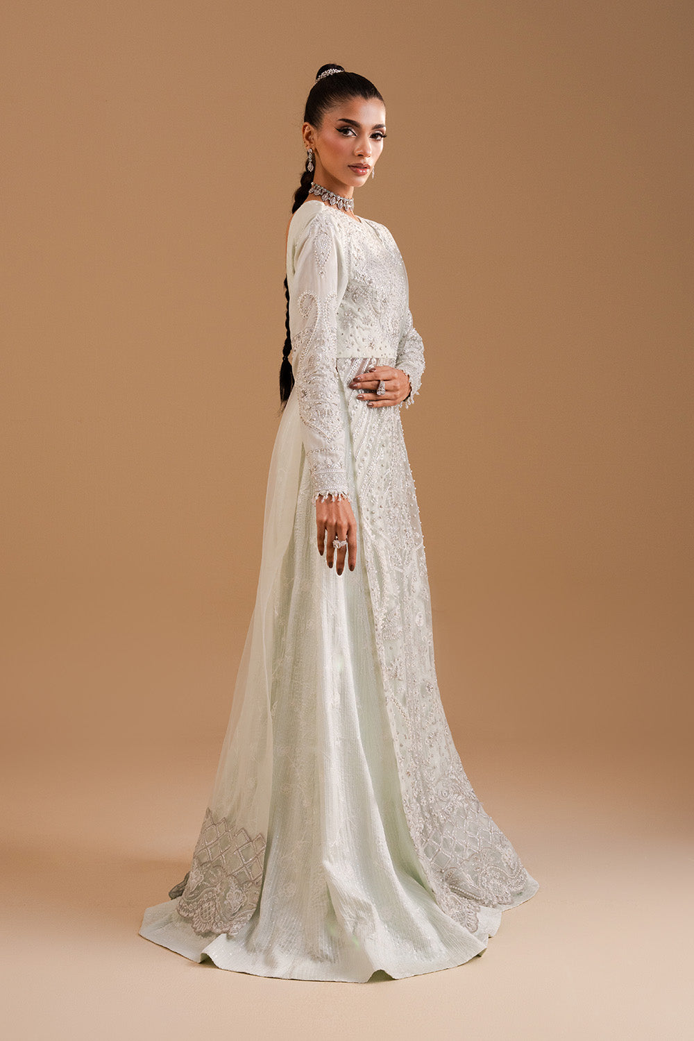 Afsany by Zariya RTW Embroidered Bareeze Net 3 Piece Suit ELYSIA ZB50035 Festive Collection