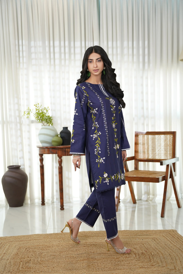 Dhaga Women Pret Embroidered 2 Piece cotton Aira SS25DSE117 - Summer Collection