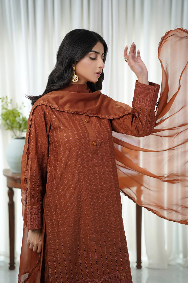 Dhaga Women Pret Embroidered 2 Piece Chikankari Amal SS25DSEAMAL - Summer Collection