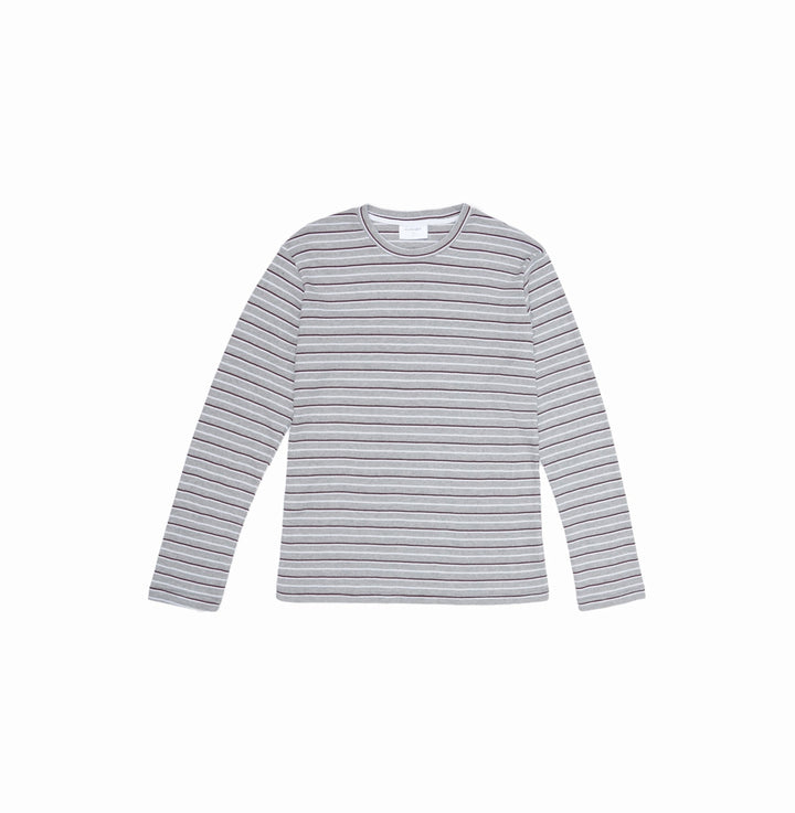 Muraqsh Ready To Wear Solids Cotton Men Waffle Grey Striped Sweat Shirt ABD-WGSSS - Summer Collection