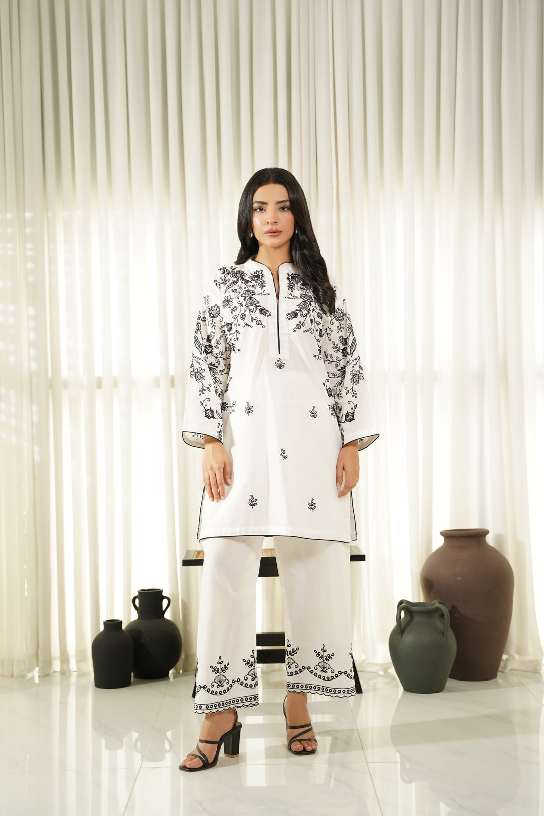 Dhaga Women Pret Embroidered 2 Piece cotton Lumi SS25DSE115 - Summer Collection