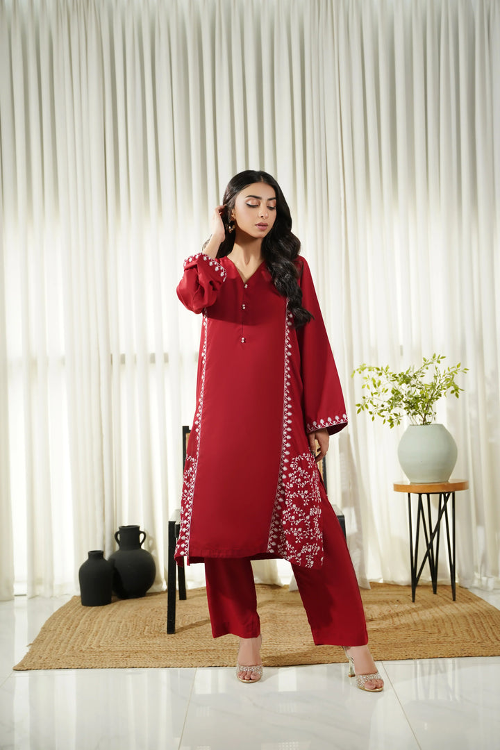 Dhaga Women Pret Embroidered 2 Piece cotton Ayzel SS25DSE108 - Summer Collection