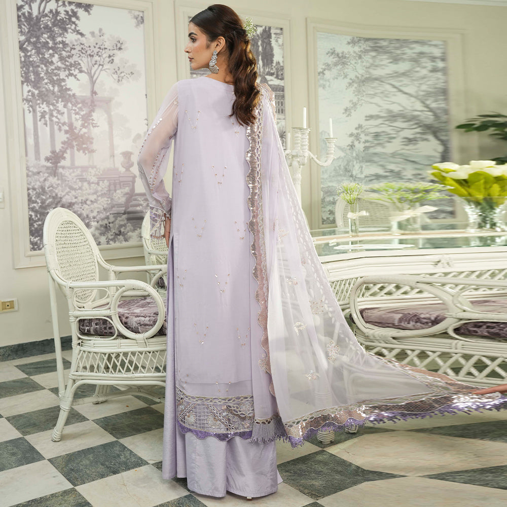 Zebtan Women Unstitched Embroidered Chiffon 3 Piece Suit ZM-06 Festive Collection